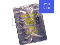 Sampul buku plastik Boxy transparan paket grosir isi 12 pcs anti sobek untuk pelindung buku pelajaran