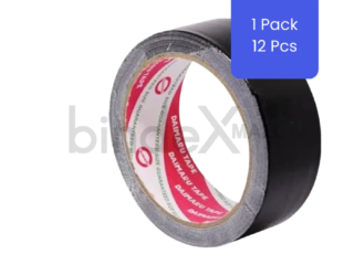 Lakban hitam Daimaru 1.5 inch cloth tape paket grosir isi 12 roll untuk packing dan bundling heavy duty