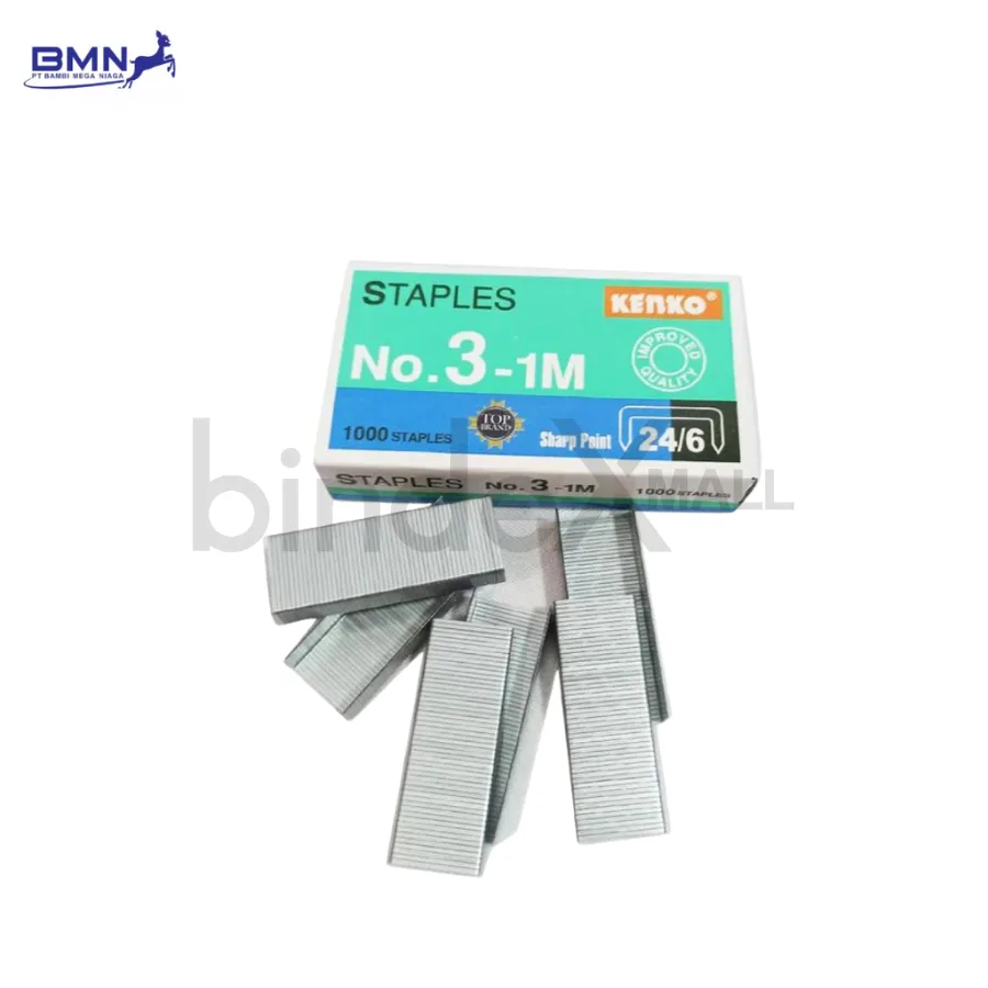 Isi stapler kecil Kenko nomor 3 refill staples mini untuk stapler portable