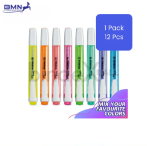 Stabilo Swing Cool highlighter paket wholesale isi 12 pcs desain slim portable 6 warna untuk belajar dan kantor