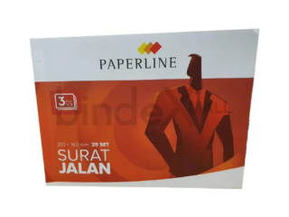Surat jalan Paperline besar 3 ply bon rangkap NCR putih merah kuning untuk dokumentasi pengiriman bisnis