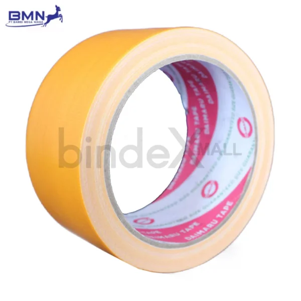 Lakban kain Daimaru hitam 2 inch 48mm cloth tape heavy duty natural rubber adhesive