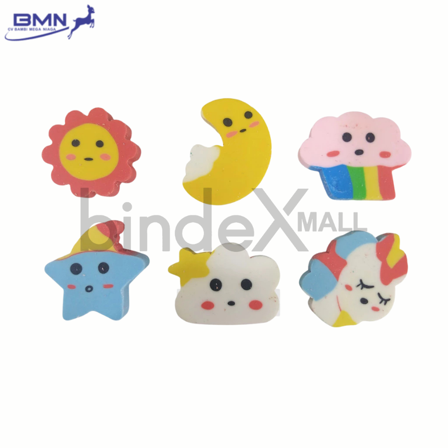 Annuals Penghapus Karakter Cute Fancy Lucu 1 Pcs ATK Sekolah Anak Original