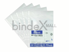 Bambi Sheet Protector Folio Plastik PP Super Clear 60 Mic Code 5221 Original isi 20 lembar