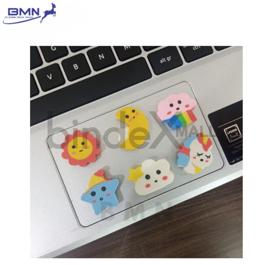 Annuals Penghapus Karakter Cute Fancy Lucu 1 Pcs ATK Sekolah Anak Original