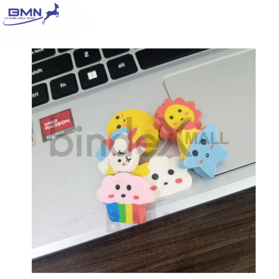Annuals Penghapus Karakter Cute Fancy Lucu 1 Pcs ATK Sekolah Anak Original