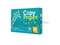 Kertas HVS F4 75 GSM 1 rim 500 lembar copy paper putih cerah untuk print fotokopi laser dan administrasi kantor