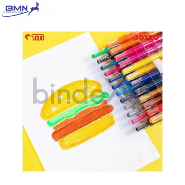 Crayon Titi Twist isi 24 warna cerah sistem putar tanpa raut aman untuk mewarnai anak sekolah