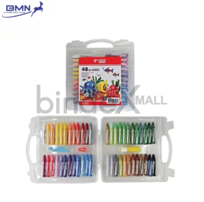 Crayon Titi Classic isi 48 warna oil pastel cerah tekstur halus untuk mewarnai sekolah dan seni
