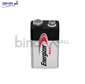 Baterai 9V Energizer Max alkaline kotak 1 pcs anti bocor tahan lama untuk microphone alarm dan smoke detector