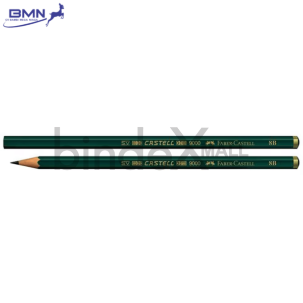 Pensil 8B Faber Castell grafit hitam pekat untuk sketsa dan shading