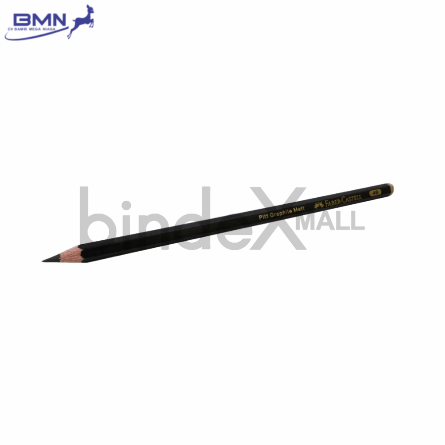 Faber Castell pensil 4B grafit lembut hitam gelap untuk sketsa shading ilustrasi dan menggambar artistik