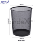 Joyko tempat sampah jaring logam WTBT-6003 keranjang sampah bulat elegan tahan lama untuk kantor dan ruang belajar