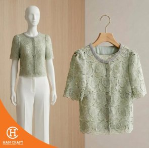 Pakaian Wanita Pastel Bloom Outer