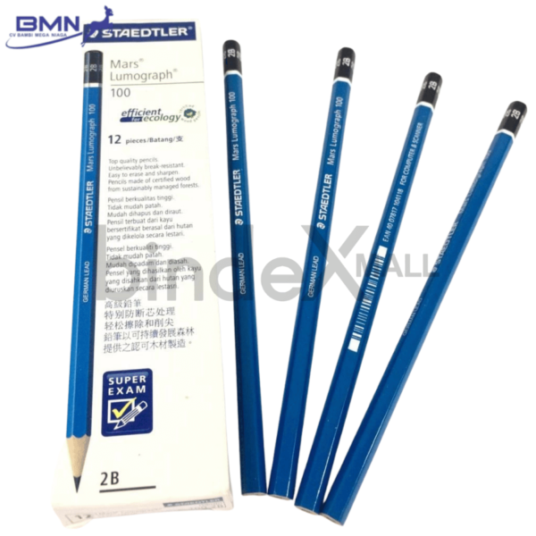 Staedtler Pensil 2B isi 12 batang untuk ujian dan menulis