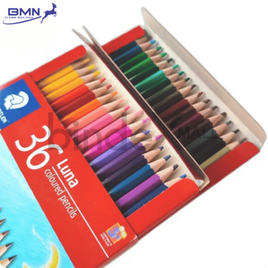 Staedtler Luna pensil warna isi 36 warna cerah dalam box