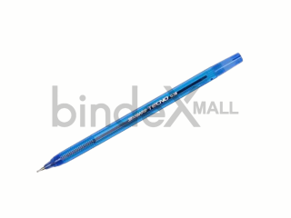 Pulpen Standard Tecno biru 1 pcs tinta biru pekat lancar halus desain ringan nyaman untuk sekolah dan kantor