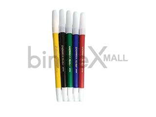Spidol Snowman PW-6A 6 Coloring Markers Pencil Type set warna hitam merah biru hijau orange kuning untuk mewarnai dan sekolah