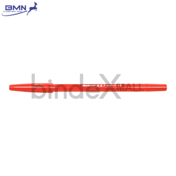 Pulpen Standard AE7 merah Alfa Tip 0.5mm tinta lancar merek bolpen nomor satu Indonesia garansi macet