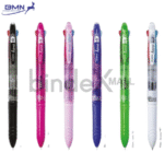 Pulpen 4 warna Zebra Hana 0.7mm desain bunga eksklusif tinta hitam biru merah hijau tersedia 6 pilihan warna bodi