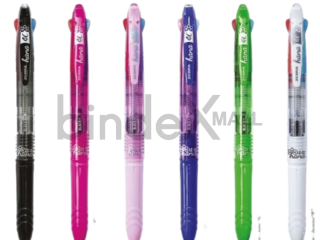 Pulpen 4 warna Zebra Hana 0.7mm desain bunga eksklusif tinta hitam biru merah hijau tersedia 6 pilihan warna bodi