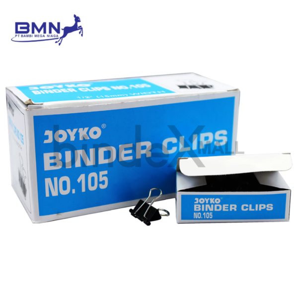 Joyko Binder Clip No.105 Penjepit Kertas Kecil Hitam Original
