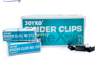 Joyko Binder Clip No.155 Penjepit Kertas Sedang Hitam Original