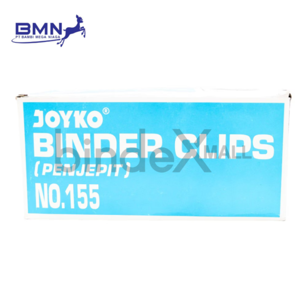 Joyko Binder Clip No.155 Penjepit Kertas Sedang Hitam Original