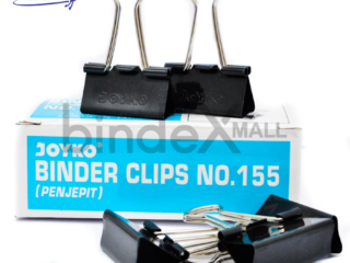 Joyko Binder Clip No.155 Penjepit Kertas Sedang Hitam Original
