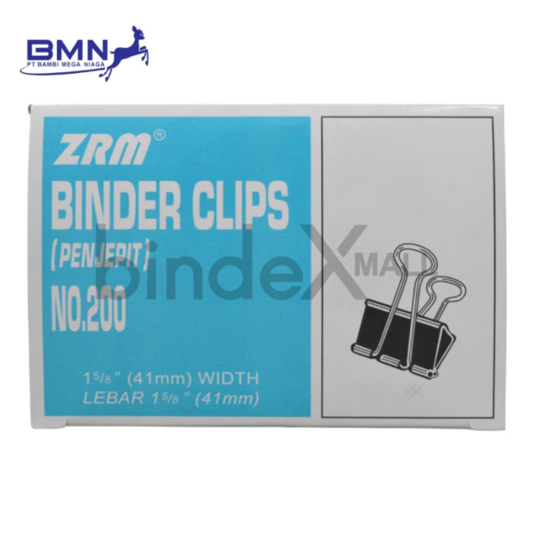 Joyko Binder Clip No.200 Penjepit Kertas Besar Hitam Original