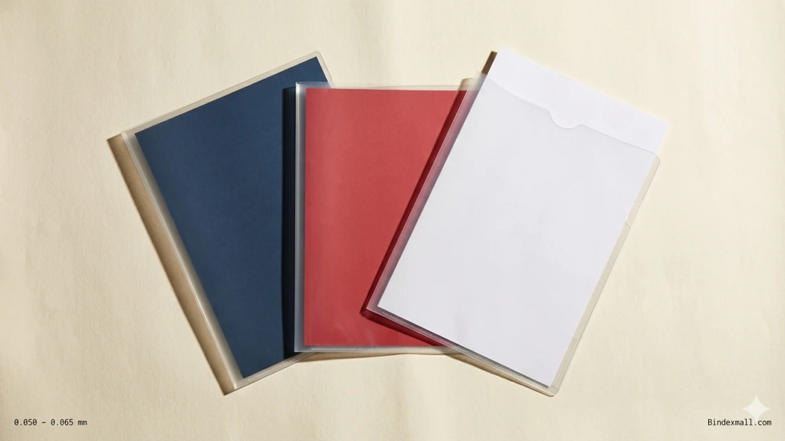 Plastik dokumen PP pocket sheet protector Bambi Bindex Benex ukuran A4 dan Folio untuk ordner kantor