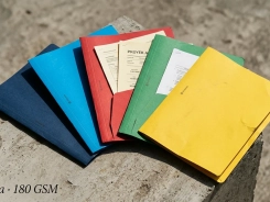 Stopmap kertas Bindex folio 180 GSM lima warna untuk sistem arsip dokumen kantor dan instansi