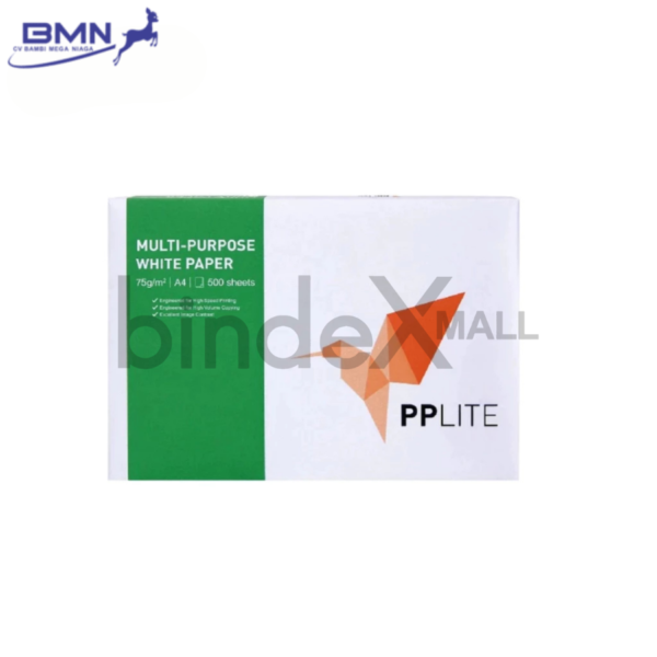Kertas HVS A4 75 GSM PP Lite Copier APRIL 1 Rim 500 Lembar Putih Multifungsi Print Fotokopi Original Bersertifikat ISO