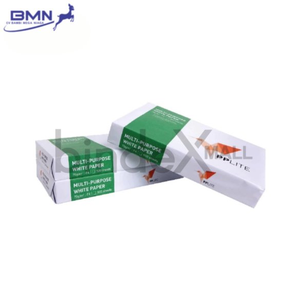 Kertas HVS F4 Folio 75 GSM PP Lite APRIL Copier 1 Rim 500 Lembar Putih Multifungsi Print Fotokopi Bersertifikat ISO Original