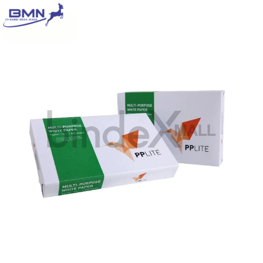 Kertas HVS F4 Folio 75 GSM PP Lite APRIL Copier 1 Rim 500 Lembar Putih Multifungsi Print Fotokopi Bersertifikat ISO Original