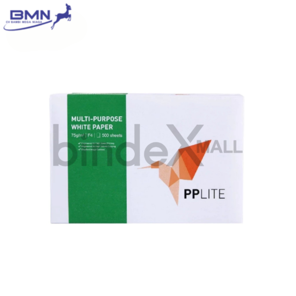 Kertas HVS F4 Folio 75 GSM PP Lite APRIL Copier 1 Rim 500 Lembar Putih Multifungsi Print Fotokopi Bersertifikat ISO Original