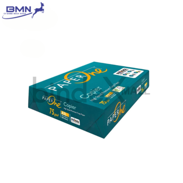 Kertas HVS A3 Paper One 75 GSM 1 Rim 500 Lembar Putih Cerah Premium Anti Macet Duplex Original