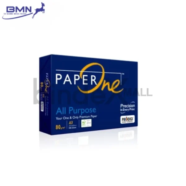 Kertas HVS A3 Paper One 80 GSM 1 Rim 500 Lembar Ekstra Tebal Premium Anti Macet Duplex HD ProDigi Original