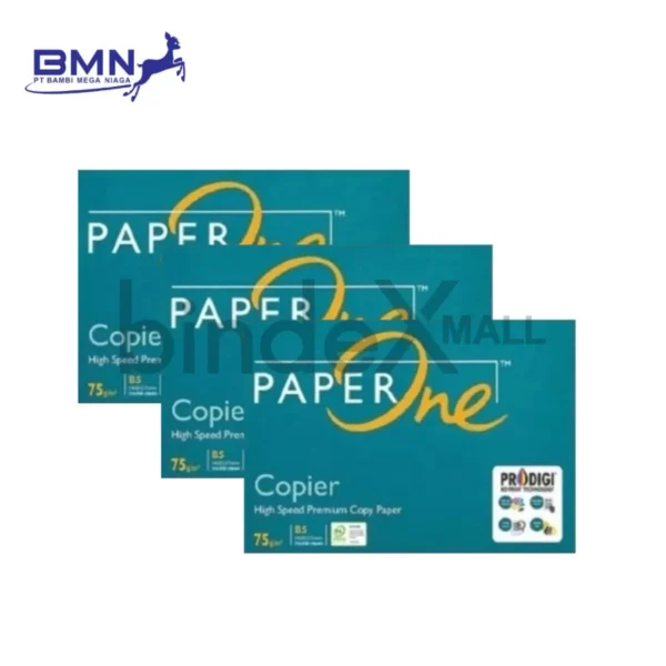 Paper One Kertas HVS B5 75 GSM 1 Rim 500 Lembar Premium Original