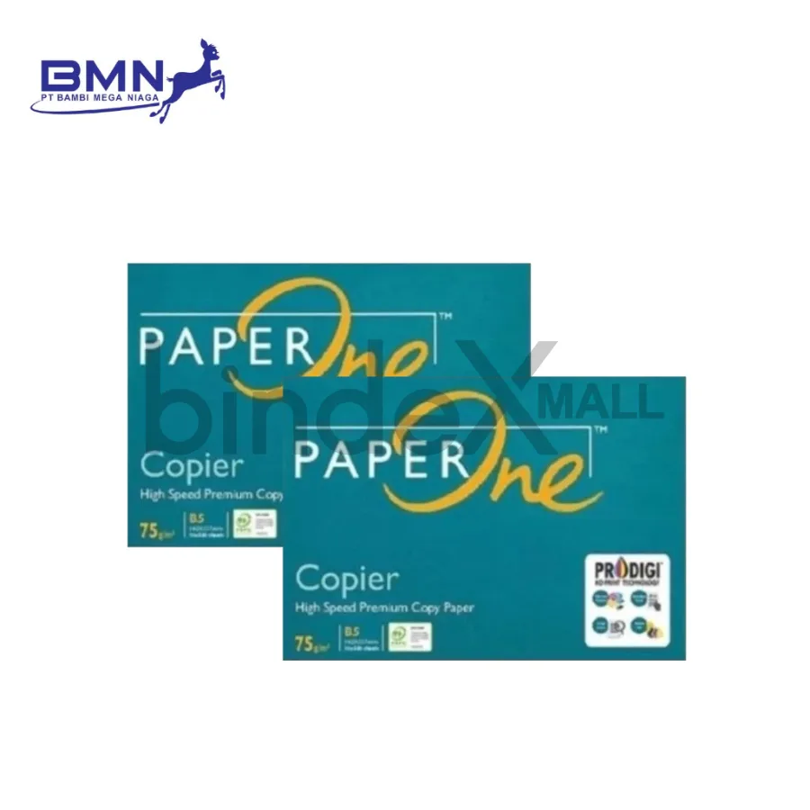 Paper One Kertas HVS B5 75 GSM 1 Rim 500 Lembar Premium Original