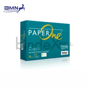 Kertas HVS F4 Paper One 75 GSM 1 Rim 500 Lembar ProDigi Premium Anti Macet Duplex Putih Cerah PEFC Original