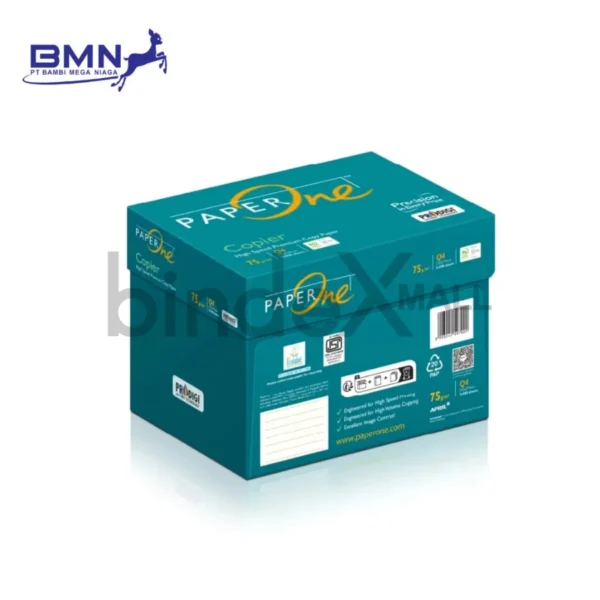 Kertas HVS quarto 75 gsm permukaan halus anti macet untuk printer dan fotokopi