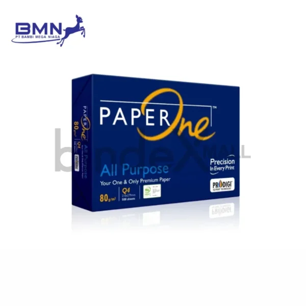 Paper One kertas HVS quarto 80 GSM original 1 rim 500 lembar