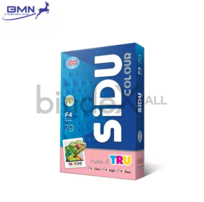 kertas HVS warna F4 folio 70 gsm SIDU 1 rim 500 Lembar Warna Kuning Hijau Pink Biru Original