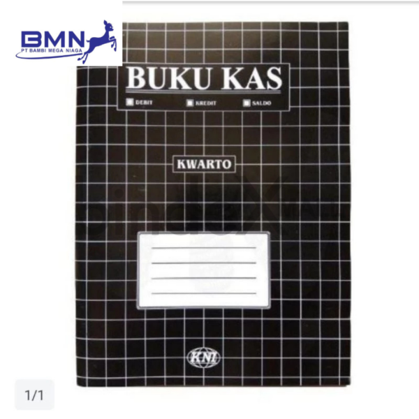 Buku Kas KNI Kwarto Kolom Debit Kredit Saldo Administrasi Keuangan Original