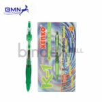 Kenko K-1 Retractable Gel Pen 0.5mm Pulpen Gel Klik 1 Box Isi 12 Pcs Original