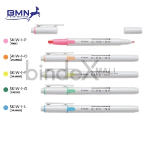 Pilot Kire-Na Highlighter Dual Tip Fast Drying 3.3mm 0.5mm Stabilo Teks Anti Smudge Original