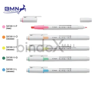 Pilot Kire-Na Highlighter Dual Tip Fast Drying 3.3mm 0.5mm Stabilo Teks Anti Smudge Original