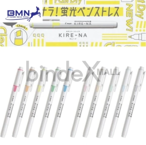 Pilot Kire-Na Highlighter Dual Tip Fast Drying 3.3mm 0.5mm Stabilo Teks Anti Smudge Original