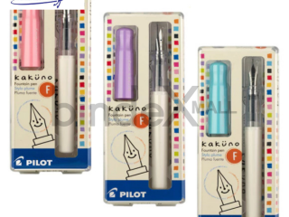 Pilot Kakuno Fountain Pen Pena Tinta Made in Japan Pemula Pastel Original